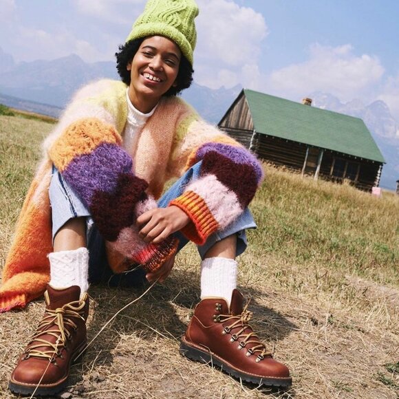 Free people Bohemian mohair sweater - long multicolor sunset cardigan - Picture 11 of 12